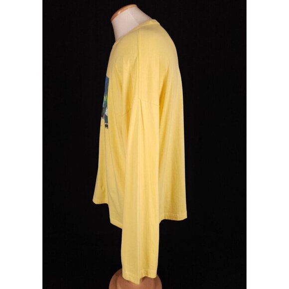 Vivendii Organic Cotton Long Sleeve T-Shirt L Mens Yellow Look Around $170 - Picture 5 of 15